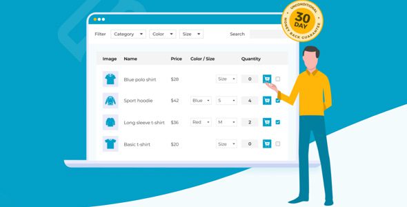 Barn2 WooCommerce Product Table 4.3.7 — Плагин для таблиц продуктов WooCommerce