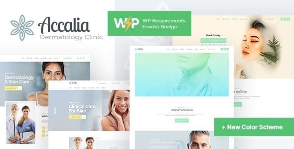 Accalia 1.5.0 — Тема WordPress для дерматологии и косметологии