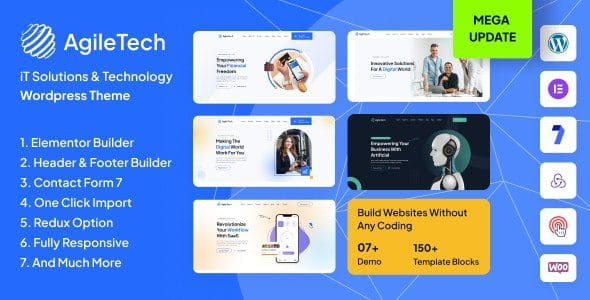 Agiletech 1.0.2 — Тема WordPress для IT-решений
