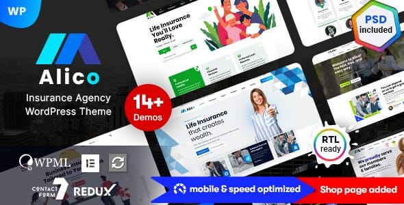 Alico 1.2.0 — Тема WordPress для страхования