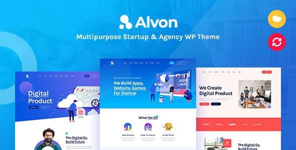 Alvon 2.0.2 — Многоцелевая тема WordPress для стартапов