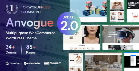 Anvogue 2.0.2 — Многоцелевая тема для WooCommerce