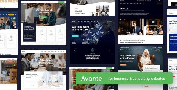 Avante 3.0 — Тема WordPress для бизнес-консалтинга