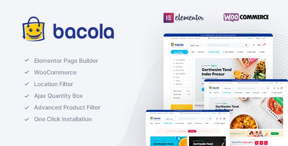 Bacola 1.6.1 — Тема WordPress для продуктового eCommerce