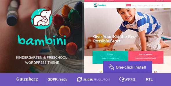 Bambini 1.2.6 — Тема для детских садов