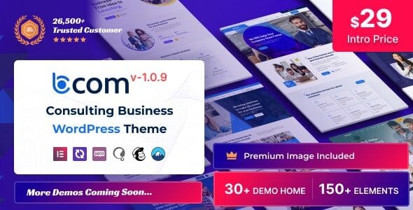Bcom 1.0.9 — Тема WordPress для консалтингового бизнеса