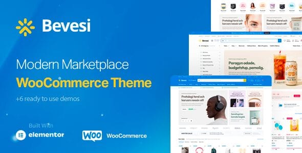 Bevesi 1.1.1 — Тема для маркетплейса WooCommerce