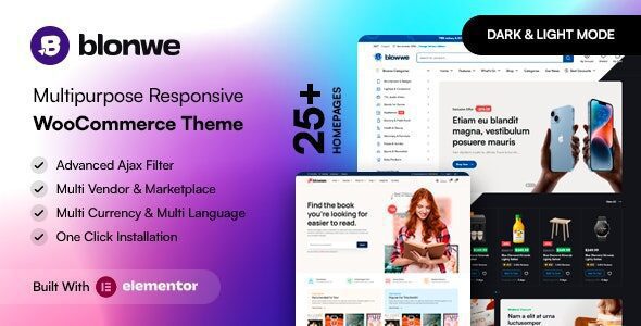 Blonwe 1.3.5 — Многоцелевая тема WooCommerce