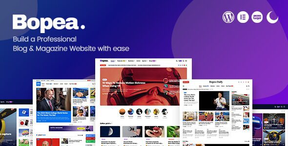 Bopea 1.1.5 — Тема WordPress для газет и журналов