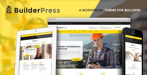 BuilderPress 1.2.5 — Тема WordPress для строительства и архитектуры