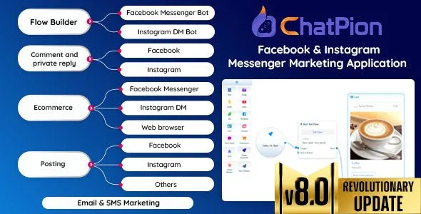 ChatPion 8.5.4 — Платформа для чат-ботов и маркетинга (SaaS)