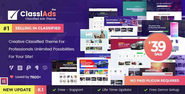 Classiads 6.2 — Тема WordPress для объявлений