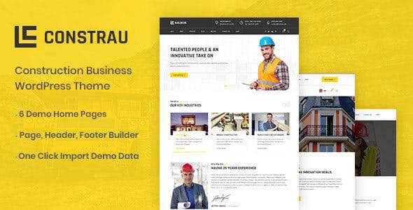 Constrau 1.2.7 — Тема WordPress для строительного бизнеса