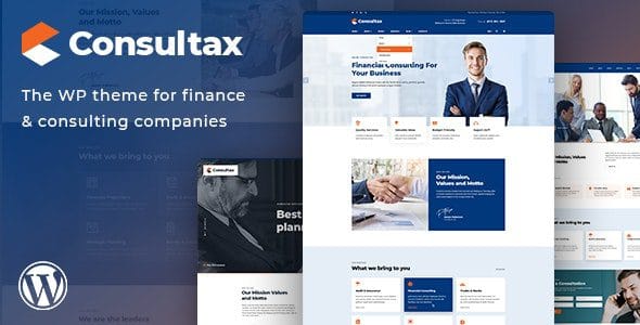 Consultax 1.0.9.1 — Тема WordPress для финансов