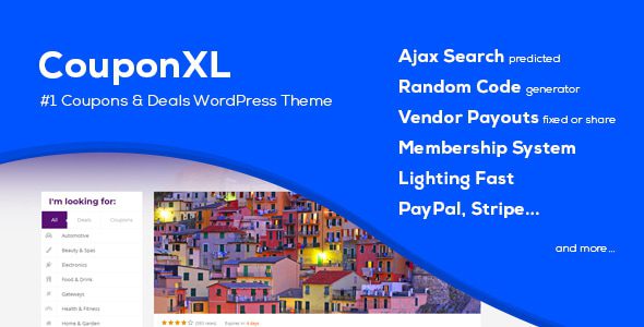 CouponXL 4.5.1 — Тема WordPress для купонов, предложений и скидок