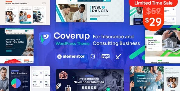 CoverUp 1.0 — Тема WordPress для страхования и консалтинга