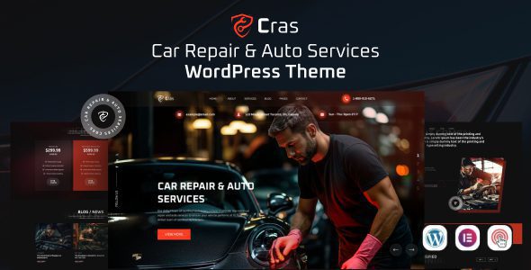 Cras 1.0.7 — Тема WordPress для автосервисов