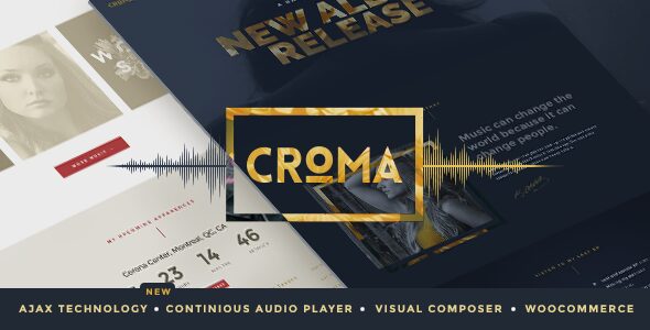 Croma 3.6.2 — Тема WordPress для музыки