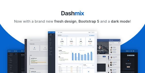 Dashmix 5.10 — Шаблон админ-панели на Bootstrap 5