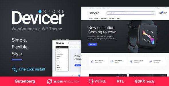 Devicer 1.3.2 — Тема для электроники и техники