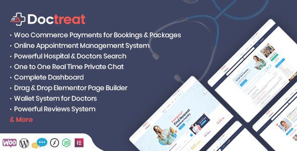 Doctreat 1.6.8 — Тема WordPress для каталогов больниц и врачей