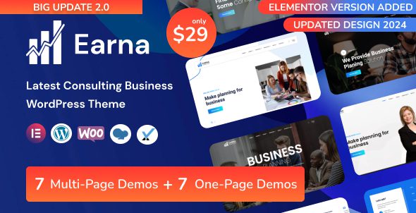 Earna 1.1.2 — Тема WordPress для консалтинга