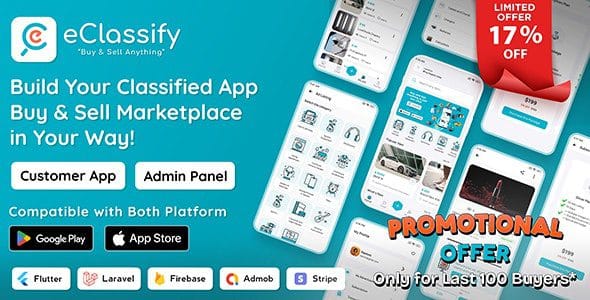 eClassify 1.0.2 — Flutter-приложение для доски объявлений