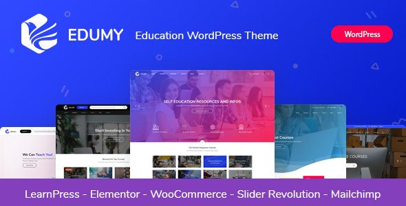 Edumy 1.2.35 — Тема WordPress для образования