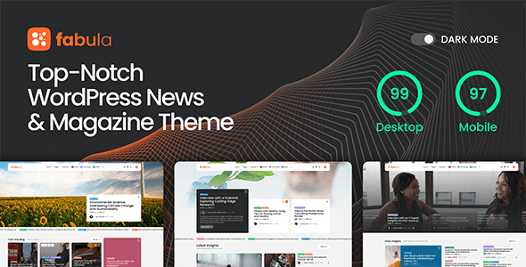 Fabula 1.2.93 — Тема WordPress для новостей и журналов