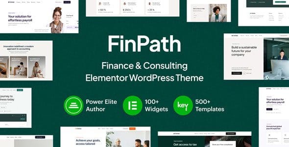 FinPath 1.2 — Тема WordPress для финансов и консалтинга на Elementor
