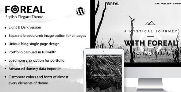 Foreal 2.9 — Тема WordPress для режиссёров и писателей