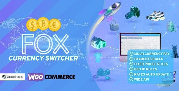 FOX — WooCommerce Currency Switcher Professional – Multi Currency [WOOCS] 2.4.6 — переключатель валют для WooCommerce