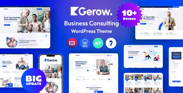Gerow 1.2.1 — Тема WordPress для бизнес-консалтинга