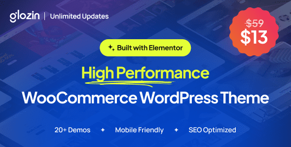 Glozin 1.8.0 — Многоцелевая тема WordPress для WooCommerce