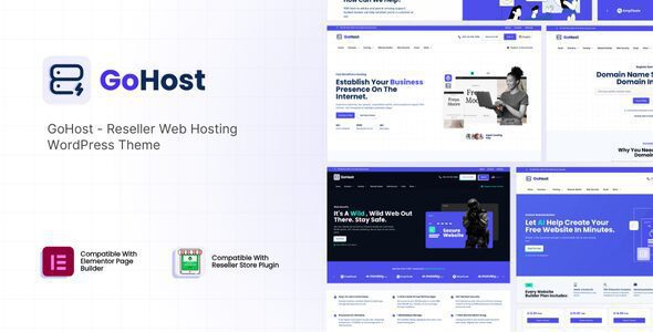 GoHost 5.1 — Тема WordPress для реселлеров хостинга