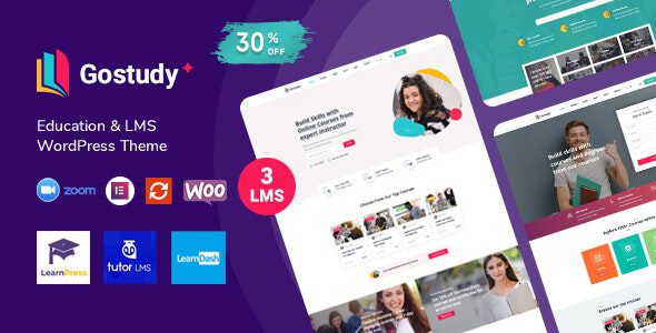 Gostudy 2.5.5 — Тема WordPress для образования
