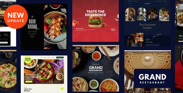Grand Restaurant 7.0.9 — Тема WordPress для ресторанов