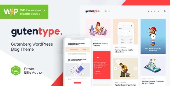 Gutentype 2.1.11 — Тема WordPress для блогов