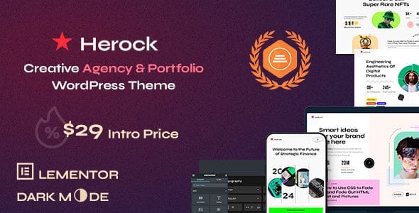 Herock 1.0.3 — Тема WordPress для агентства и портфолио