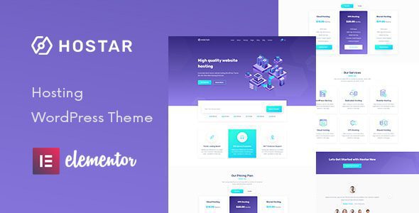 Hostar 1.0.6 — Тема WordPress для веб-хостинга