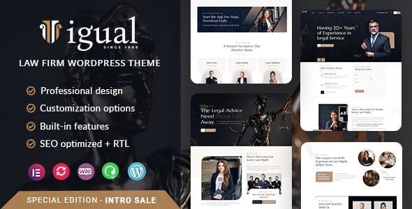 Igual 1.0.6 — Тема WordPress для юридических фирм