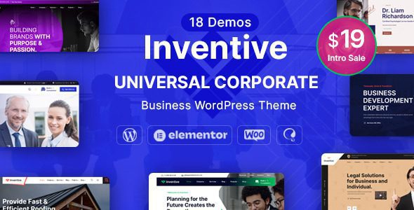 Inventive 1.2 — Многоцелевая бизнес-тема WordPress