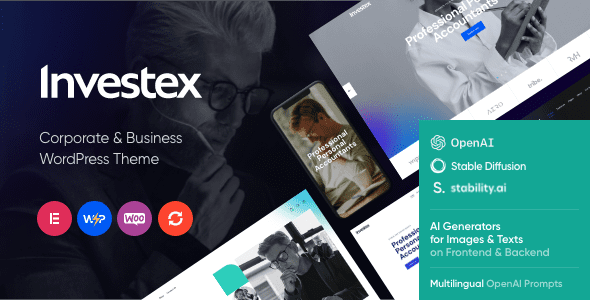 Investex 1.19 — Корпоративная тема WordPress