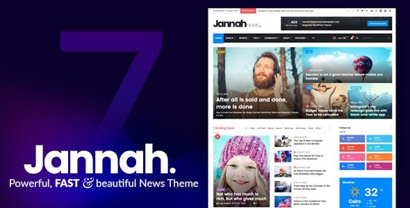 Jannah 7.6.5 — Новостная тема WordPress