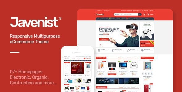 Javenist 1.3.3 — Многоцелевая eCommerce-тема WordPress