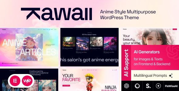 Kawaii 1.0.0 — Тема WordPress для аниме