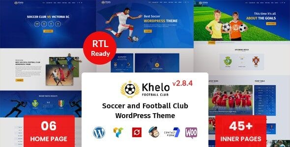 Khelo 2.8.3 — Тема WordPress для спорта