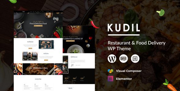 Kudil 3.4 — Тема для ресторанов и доставки еды