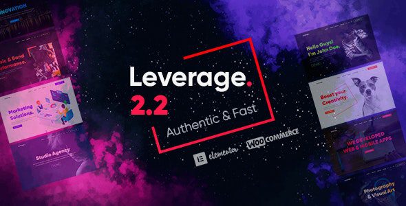 Leverage 2.3.0 — Тема WordPress для агентств и портфолио