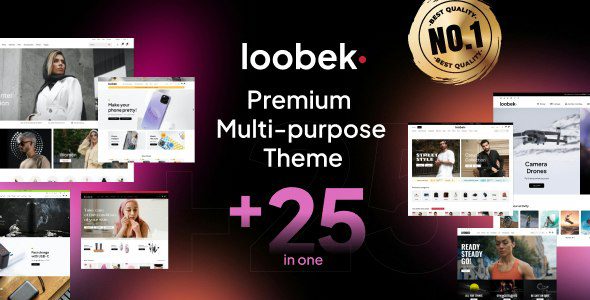Loobek 1.5.5 — Многоцелевая тема WordPress для Elementor и WooCommerce
